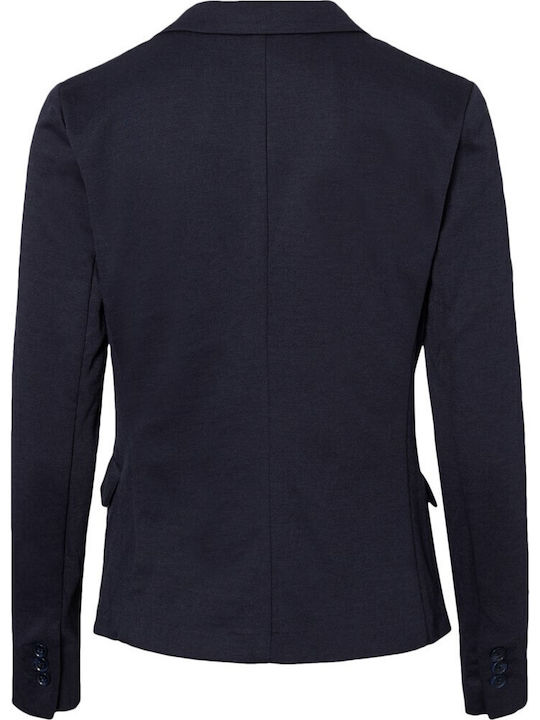 Vero Moda Julia Damen Mittellang Blazer Marineblau