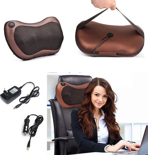 Pillow Massage Shiatsu for the Neck with Heating Function Brown