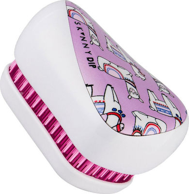 Tangle Teezer Compact Styler SkinnyDip Lovely Llama Βούρτσα Μαλλιών για Ξεμπέρδεμα