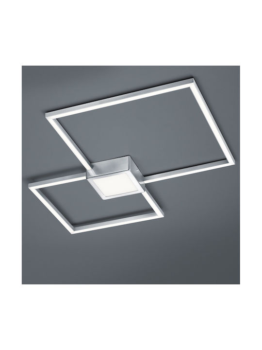 Trio Lighting Hydra Ceiling Mount Light 65cm Silver with Integrated LED