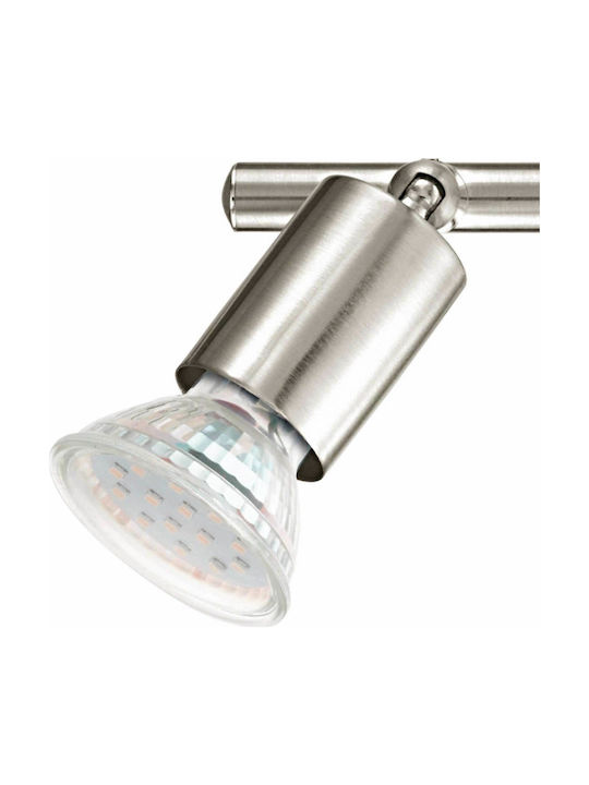 Eglo Buzz Double Spot with Socket GU10 in Silver Color