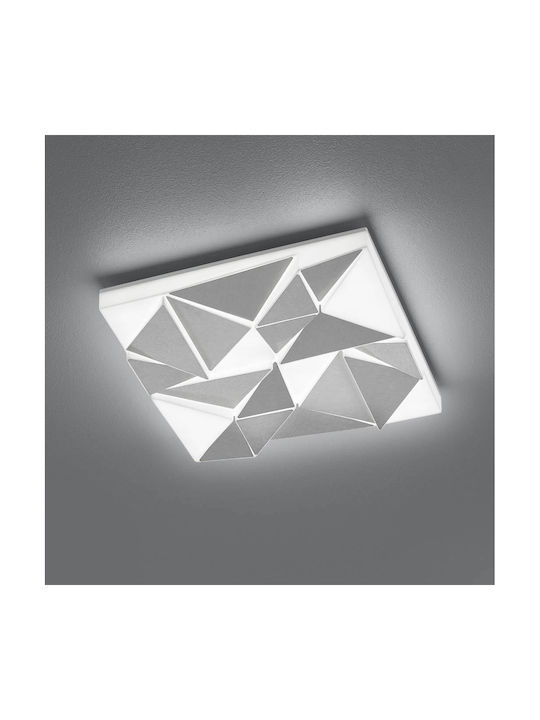 Trio Lighting Trinity Modern Metal Ceiling Light with Integrated LED 40pcs Silver