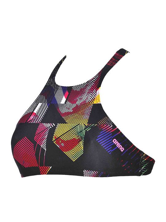 High Neck Bikini Top Black