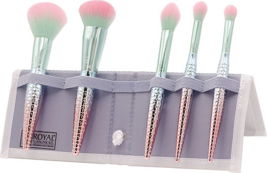 Royal & Langnickel Make Up Brushes from Synthetic Bristle Moda Mythical Splash Kit 5 Pieces