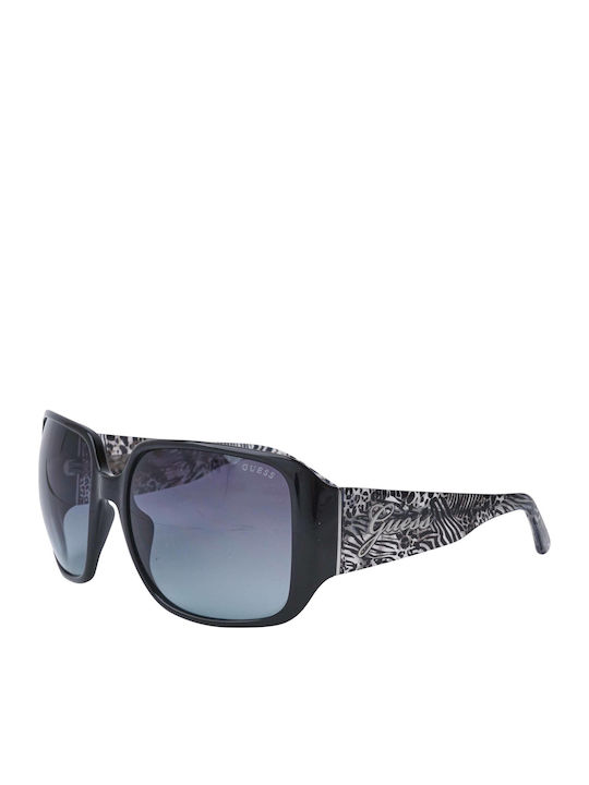 Guess Sonnenbrillen mit Schwarz Rahmen und Schwarz Verlaufsfarbe Linse GU7682 01B