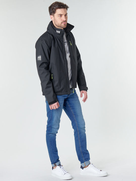 Crew Winter Jacke Wasserdicht Schwarz