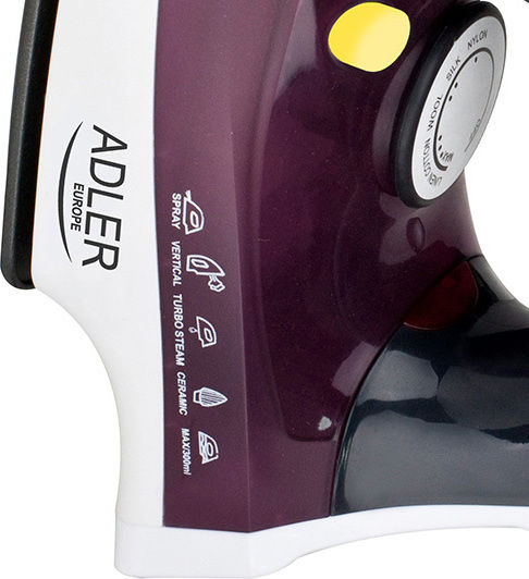 Adler Σίδερο Ατμού 2200W με Κεραμική Πλάκα και Συνεχόμενη Παροχή 30gr/min