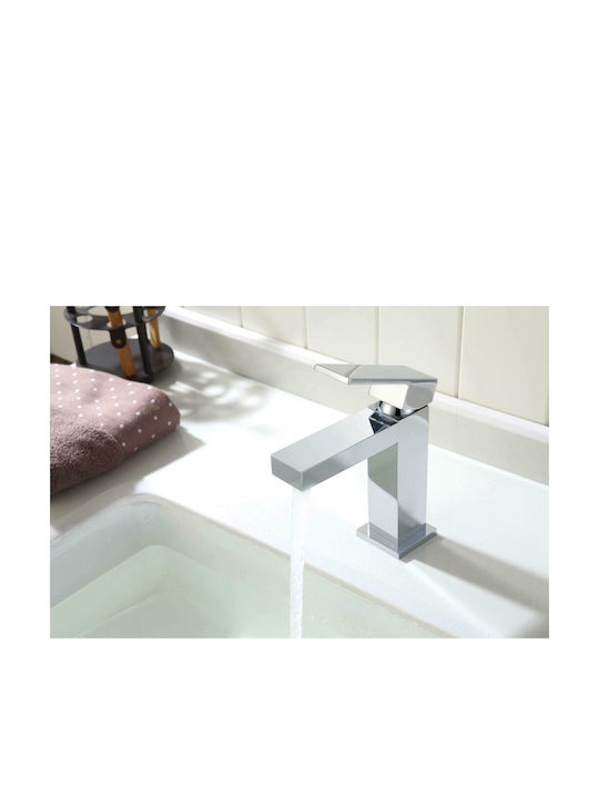 Pyramis Streto Plus Mixing Sink Faucet Silver