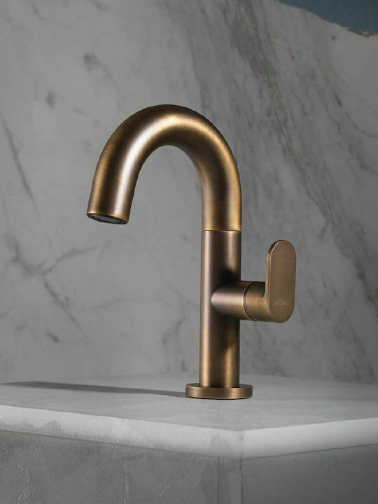 Armando Vicario Slim Mixing Sink Faucet Bronze