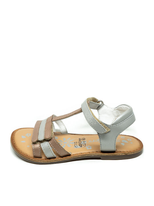 Kickers Kinder Sandalen Anatomisch Silber