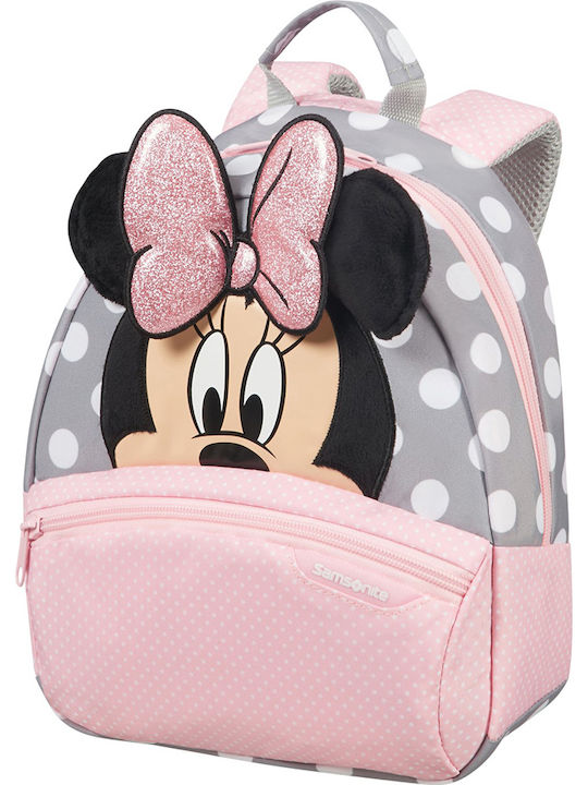 Samsonite Minnie S Glitter Ghiozdan Școlar de Spate Grădinița în culoarea Gri