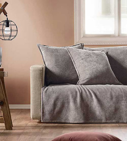 Gofis Home Decorative Pillow Case Nimbus from Velvet Grey 50x50cm.