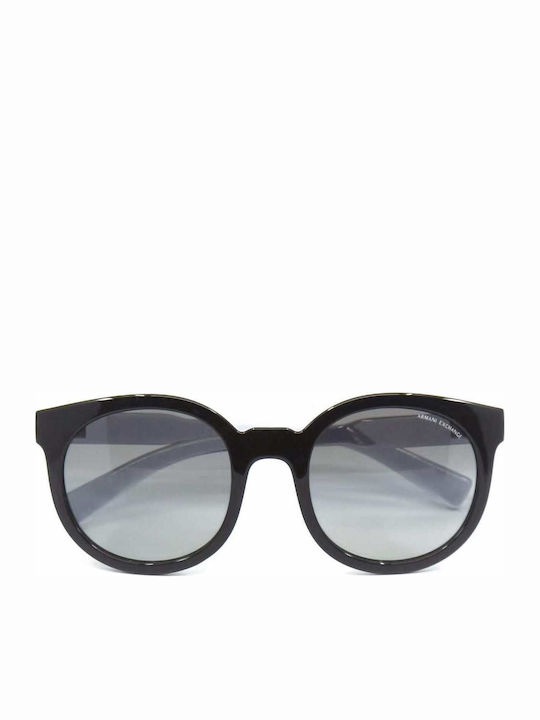 Armani Exchange Women's Sunglasses with Black Plastic Frame and Black Lens AX4057S 820711
