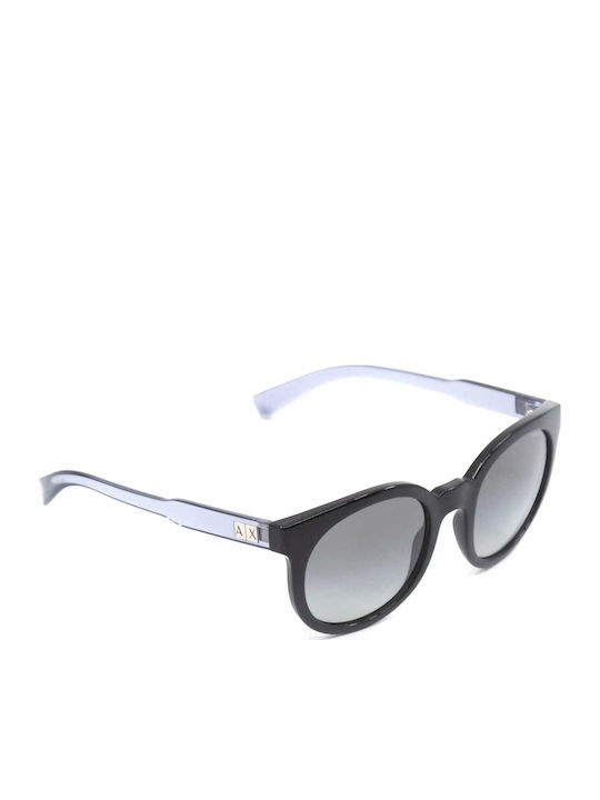 Armani Exchange Women's Sunglasses with Black Plastic Frame and Black Lens AX4057S 820711