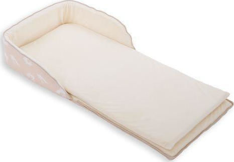 Kikka Boo Βρεφικό Μαξιλάρι Μείωσης Χώρου Memory Foam Rabbits Ροζ 80x36εκ.