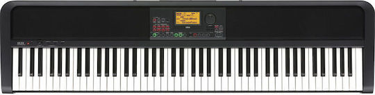 Korg Electric Stage Piano XE20SP Set with 88 Weighted Keys Built-in Speakers and Connection with Headphones and Computer Black