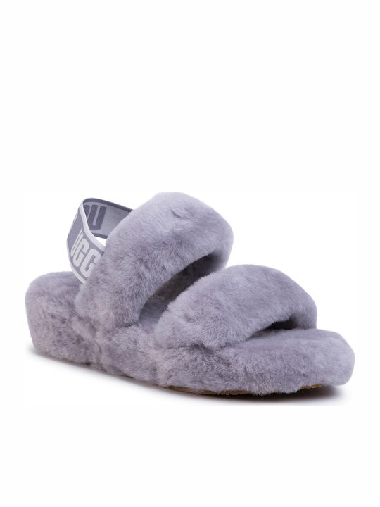 UGG Oh Yeah Παντόφλες με Γούνα Soft Amethyst
