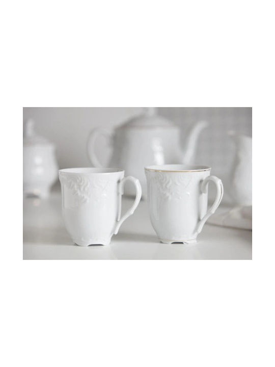 Emfasi Rococo Porcelain Cup White 300ml