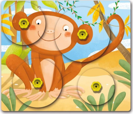 Quercetti Giro Puzzle Montessori Educational Game Knowledge for 3-5 Years Old