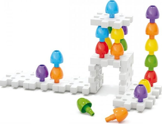 Quercetti Stacking Toy Jumbo Pegs & Pegboard for 12++ Months