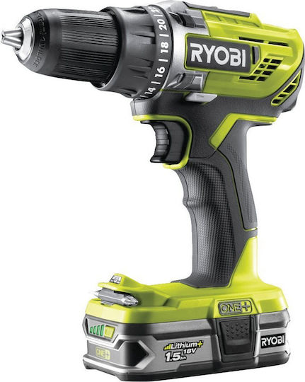 Ryobi R18DD3-215S Δραπανοκατσάβιδο Μπαταρίας 18V 2x1.5Ah