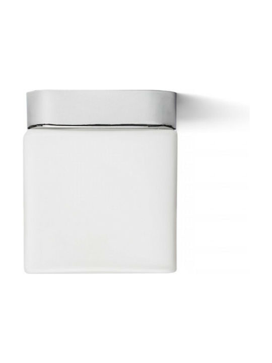 Rendl Light Studio Esica SQ Deckenleuchte Badezimmer 10cm Silber mit Integrierter LED