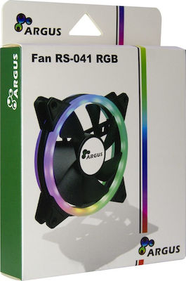 Inter-Tech Argus RS-041 RGB Case Fan 120mm με Σύνδεση 4-Pin PWM