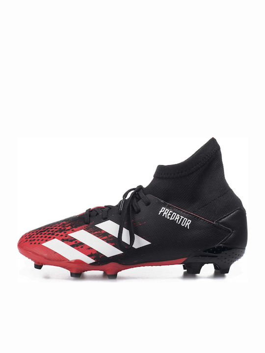 Adidas Παιδικά Ποδοσφαιρικά Παπούτσια Ψηλά Predator 20.3 FG με Τάπες και Καλτσάκι Κόκκινα