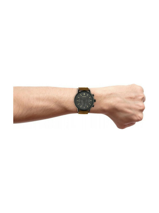 Oozoo Uhr Batterie mit Lederarmband
