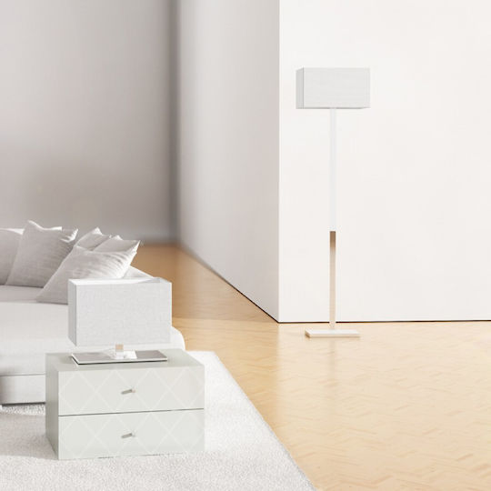 Rendl Light Studio Plaza Floor Floor Lamp H160xW40cm. with Socket for Bulb E27 White