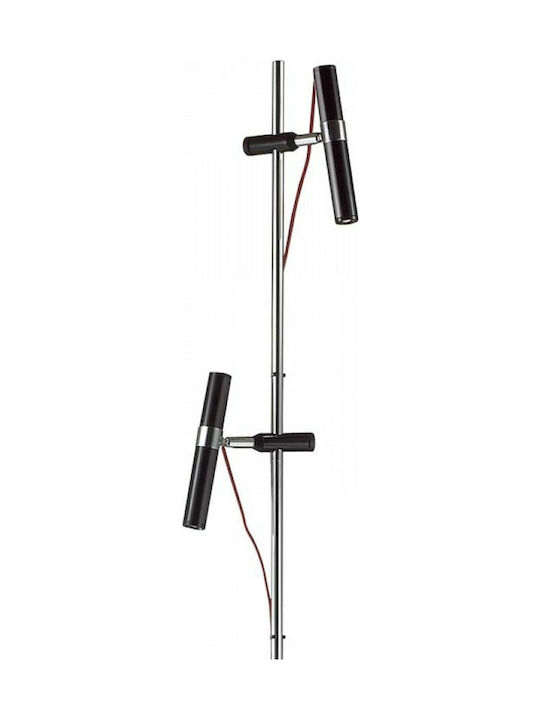 Rendl Light Studio Viper FL LED Floor Lamp H151xW26cm. with Warm White Light Black