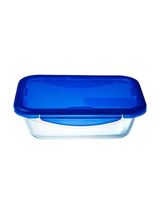Pyrex Cook & Go Σετ Δοχεία Φαγητού Γυάλινα Μπλε 2τμχ