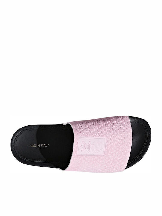 Adilette Luxe Frauen Flip Flops in Rosa Farbe
