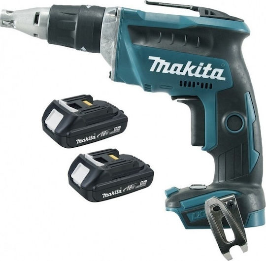 Makita Drywall Screwdriver Battery Brushless 18V 2x2Ah