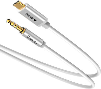 Baseus Yiven USB 2.0 Kabel USB-C männlich - 3.5mm Weiß 1.2m (CAM01-02)