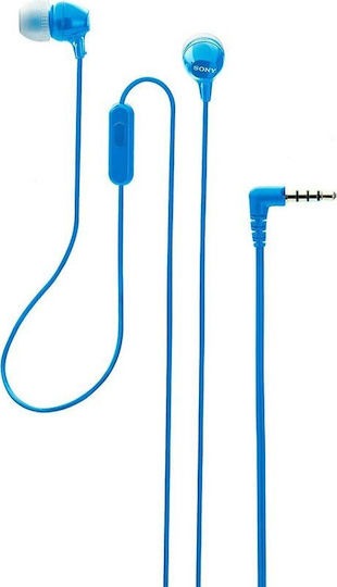 Sony MDR-EX15AP In-ear Handsfree with 3.5mm Connector Blue