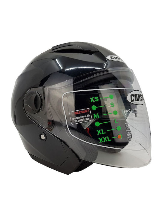 Corsa CX205 Black Motorradhelm Jet ECE 22.05 1350gr