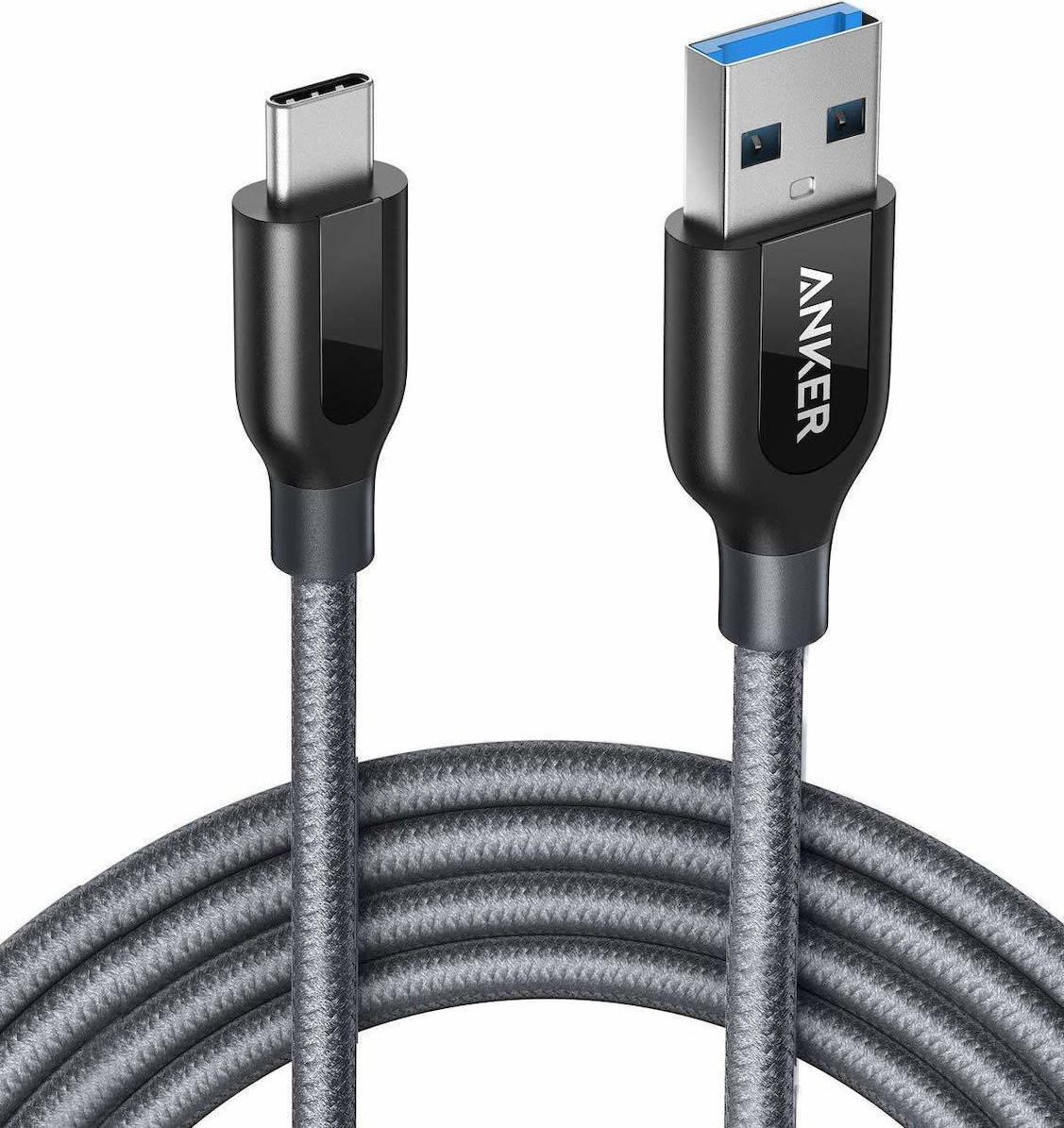 Anker Braided Usb 30 Cable Usb C Male Usb A Male Γκρι 18m A81690a1 Skroutzgr 1345