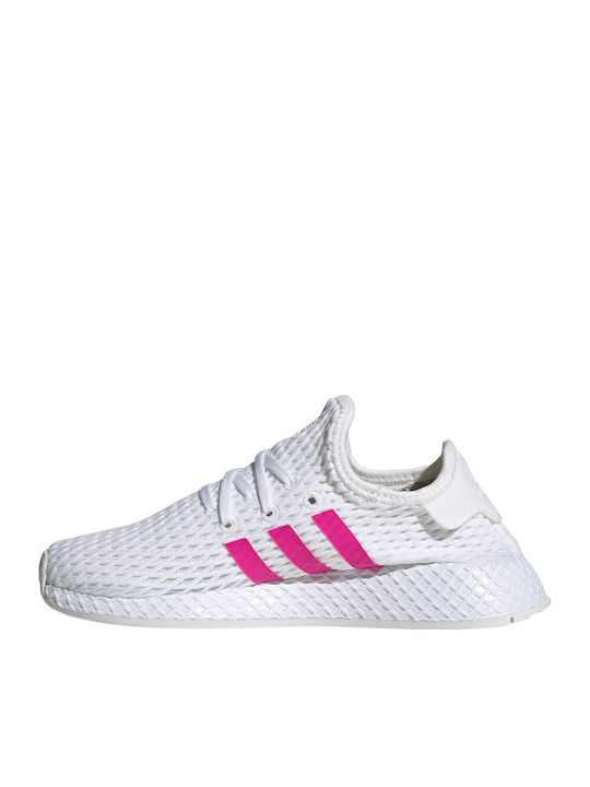 Deerupt Runner C Kinder Sportschuhe Laufen mit Schnürsenkeln Weiß