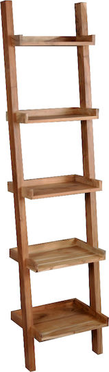 Bookcase Ladder Acacia Natural 45x35x190cm EA7019 Bookcase Ladder Acacia Natural 45x35x190cm EA7019