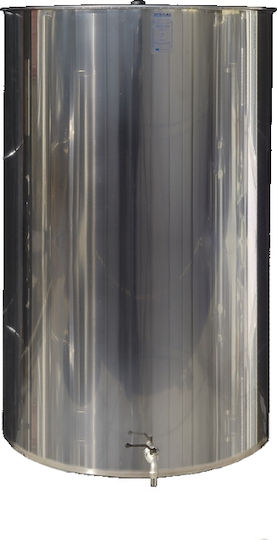 Bougas Stainless Steel Container Open Top/Flat Bottom 250lt