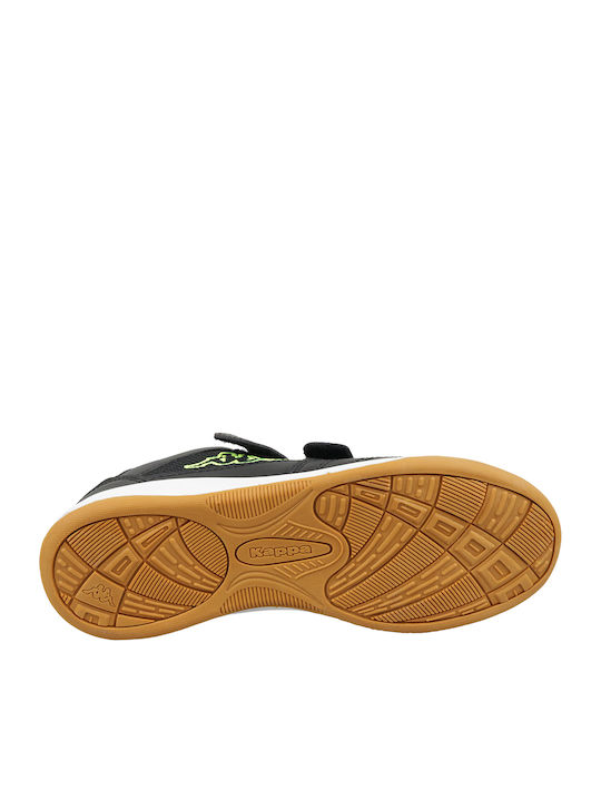 Kickoff K Kids Sports Shoes Running with Hoop & Loop Closure Black