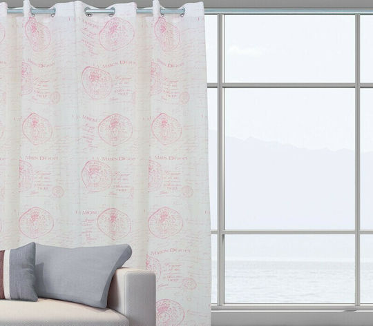 Das Home Perdea Cu Capse 2031 Ecru 140x280cm