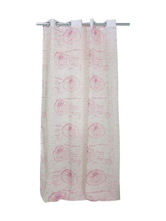 Das Home Curtain with Grommet 2031 Ecru 140x280cm