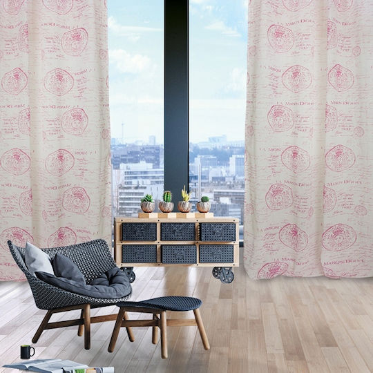 Das Home Perdea Cu Capse 2031 Ecru 140x280cm