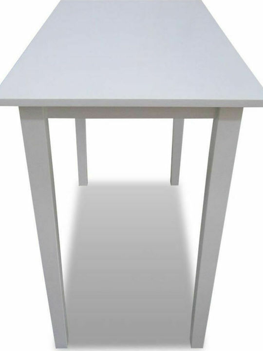 Table Bar Wooden White 110x60x90.8cm