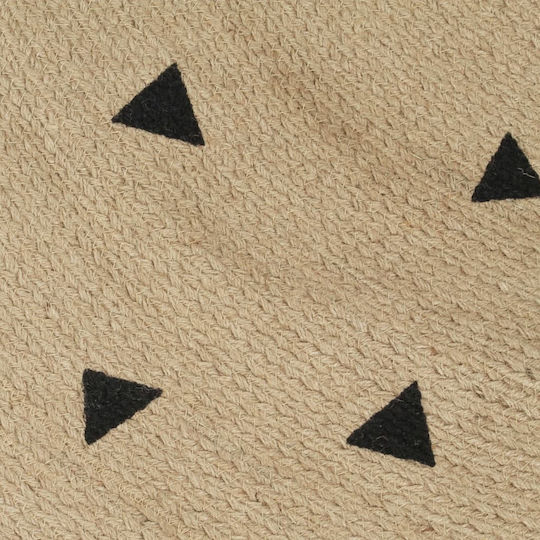 vidaXL Handmade Rug Round Summer Wicker Beige