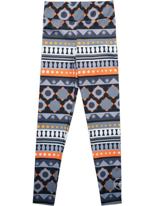 Up Fit 17-29100 Training Γυναικείο Μακρύ Κολάν Grey/Orange