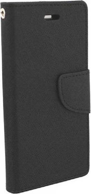 Fancy Diary Synthetic Leather Wallet Black (Huawei P10 Lite)