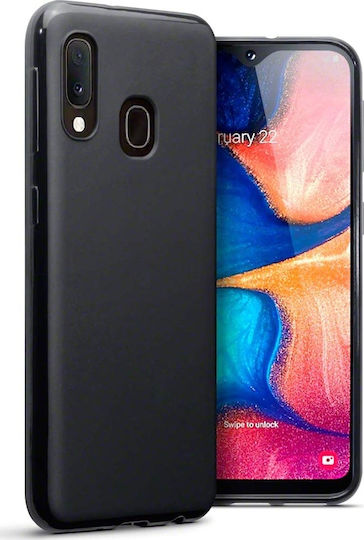 Hurtel Back Cover Silicon 2mm Negru (Galaxy A20e)